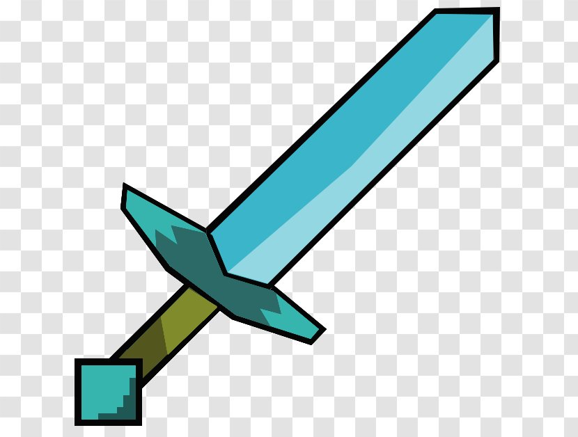Minecraft Sword Drawing Image Cartoon Wing Diamond Transparent Png