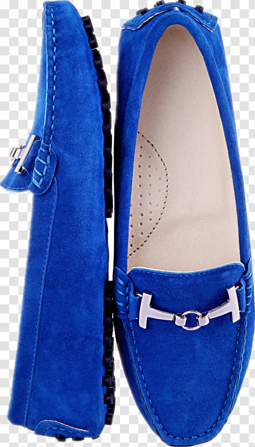 Shoe Suede - Blue Shoes Transparent PNG