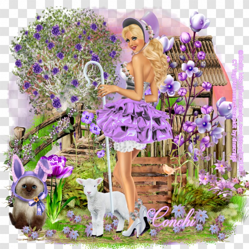 Floral Design Doll Flowering Plant - Lavender Transparent PNG