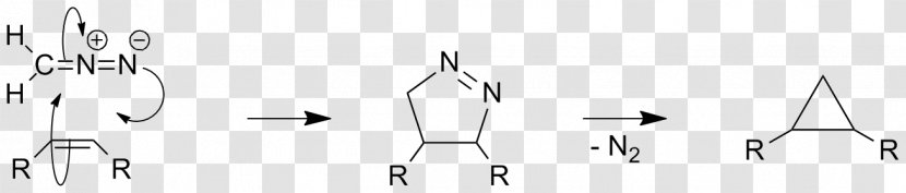 Cyclopropanation Cyclopropane Diazomethane Alkene - Tree - Frame Transparent PNG