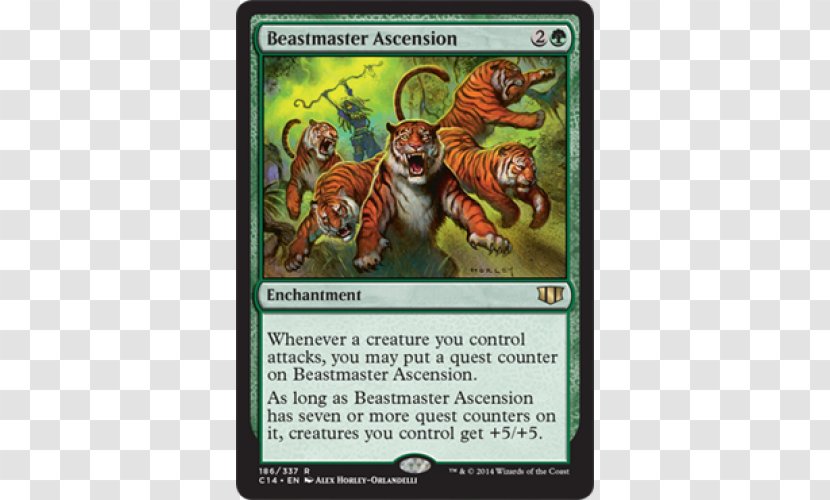 Magic: The Gathering Commander Beastmaster Ascension 2016 Playing Card - Magic - Fantasma Transparent PNG