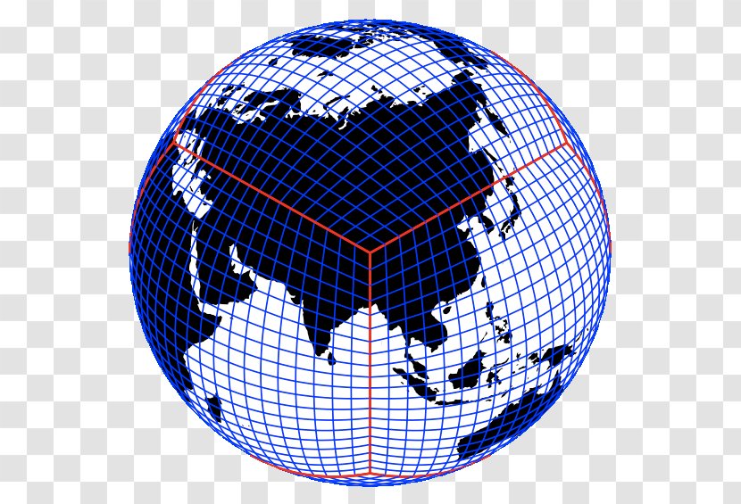 Globe World Map Asia - Sphere Vector Transparent PNG
