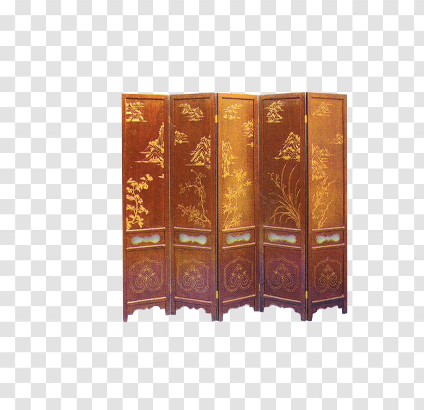 Middle Ages Folding Screen Designer - Medieval Classic Mahogany Transparent PNG