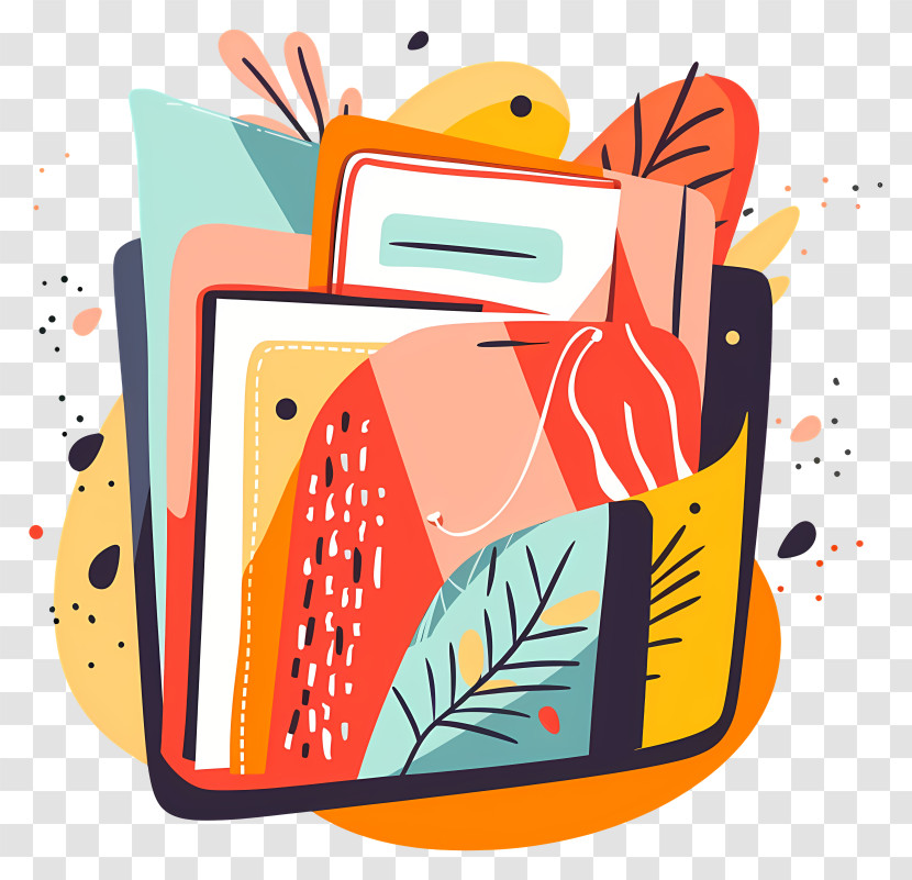 Documents - Colorful Books Illustration Transparent PNG