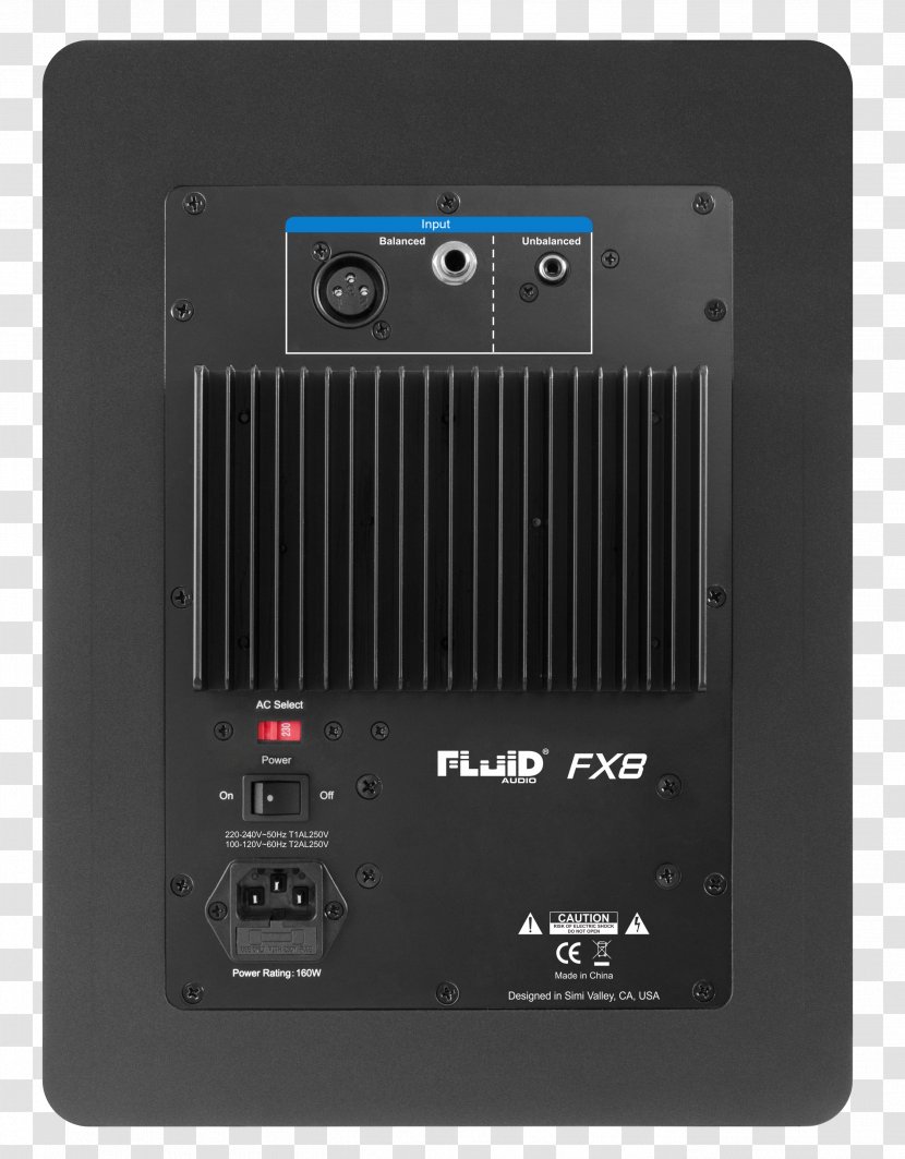 Subwoofer Studio Monitor Fluid Coaxial Loudspeaker - Electronic Device - Radio Transparent PNG