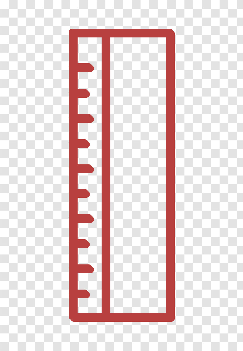 School Icon Ruler Icon Transparent PNG