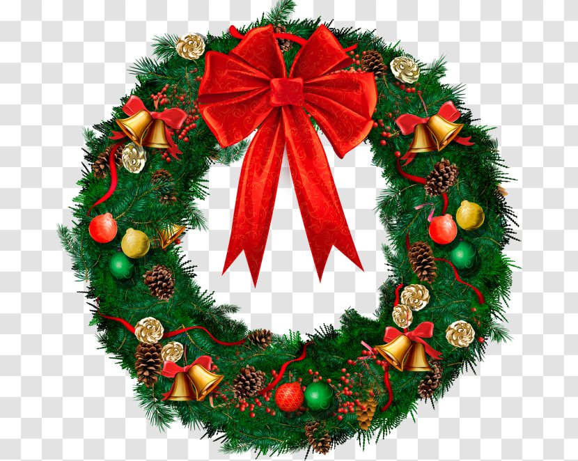 Wreath Christmas Ornament Clip Art - Decor Transparent PNG