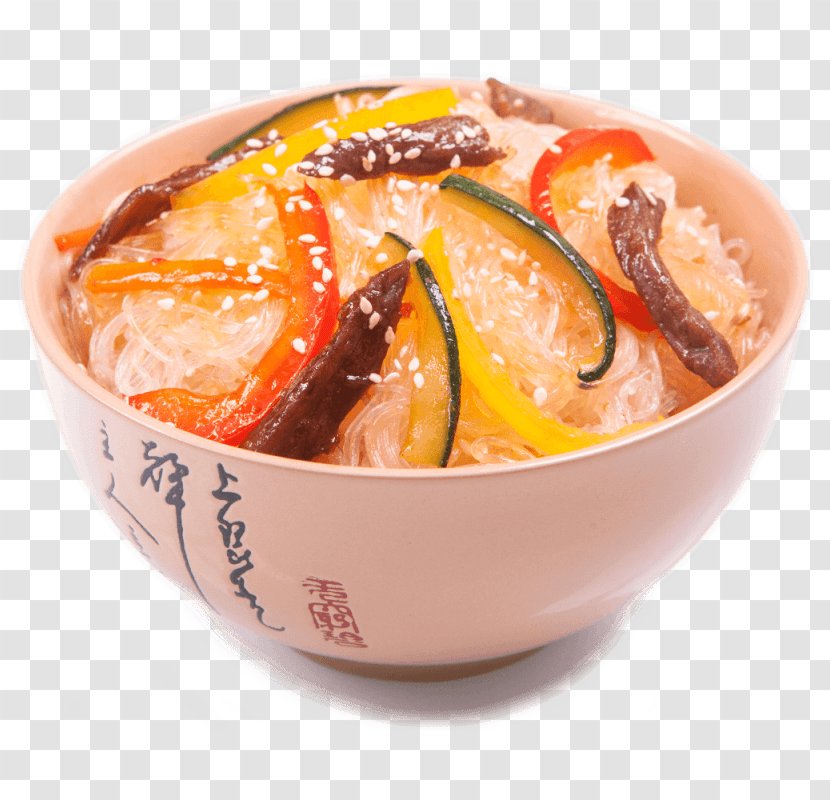 Chinese Noodles Vegetarian Cuisine Cellophane Rice - Food - Dish Transparent PNG