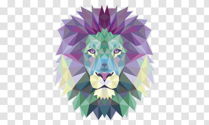 Lion T-shirt Polygon Tiger - Mammal - Animals Transparent PNG