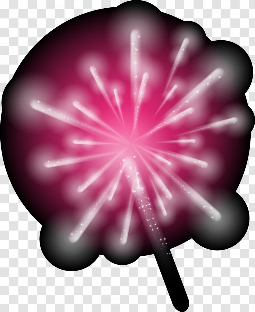 December 31 Fireworks New Years Eve Illustration - Magenta - Purple Dream Transparent PNG