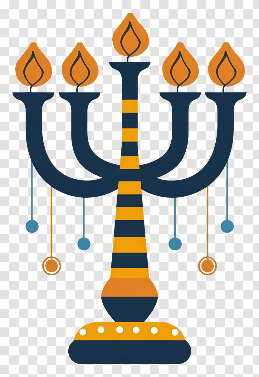 Hanukkah Menorah - Menorah With Candles Transparent PNG