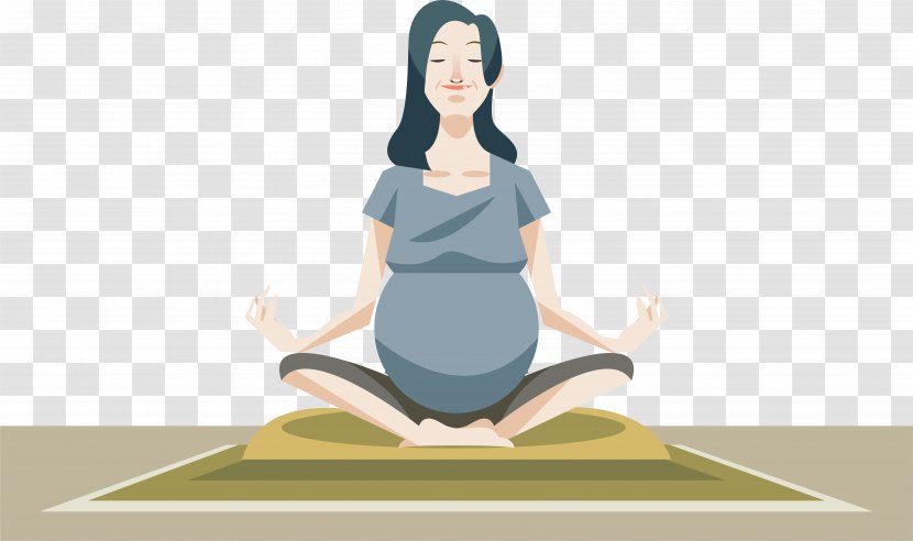 Yoga U5b55u5987 Pregnancy - Physical Fitness - Abdominal Women Are Pregnant Transparent PNG