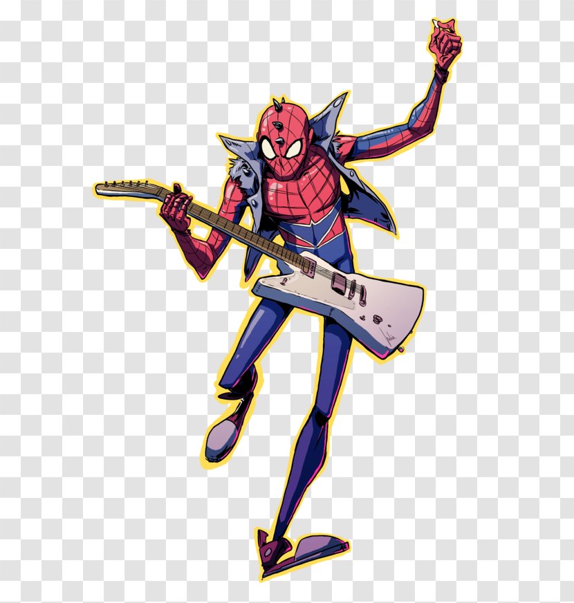 Miles Morales Spider-Verse J. Jonah Jameson Punk Rock DeviantArt - Mythical Creature - Spider Man Cartoon Transparent PNG