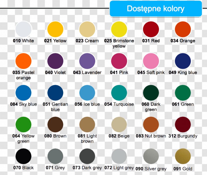 T-shirt Heat Transfer Vinyl Color Chart Transparent PNG