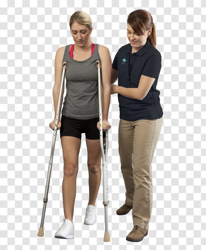 Crutch Health Care Physical Therapy Home Service Aged - Silhouette - Pajamas Transparent PNG