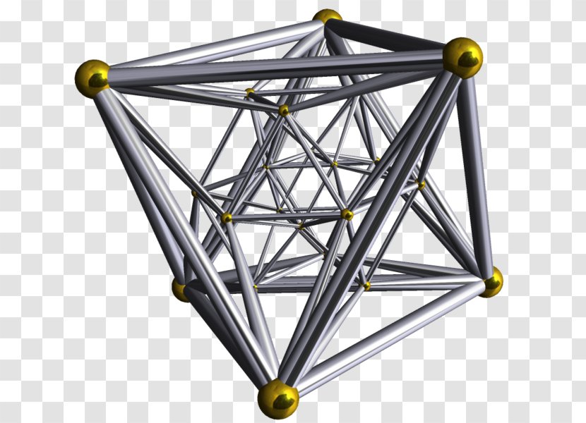 Octacube Platonic Solid Four-dimensional Space 24-cell 4-polytope - Fourdimensional - Mathematics Transparent PNG