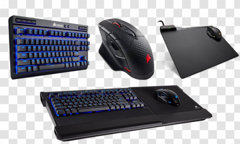 The International Consumer Electronics Show Computer Keyboard Mouse Power Supply Unit Wireless Gaming Optical Corsair DARK CORE RGB Backlit - Multimedia - Cheap Headset For Pc Transparent PNG