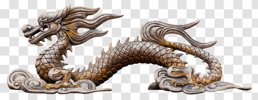 China Stone Sculpture Chinese Dragon Statue - Fictional Character Transparent PNG