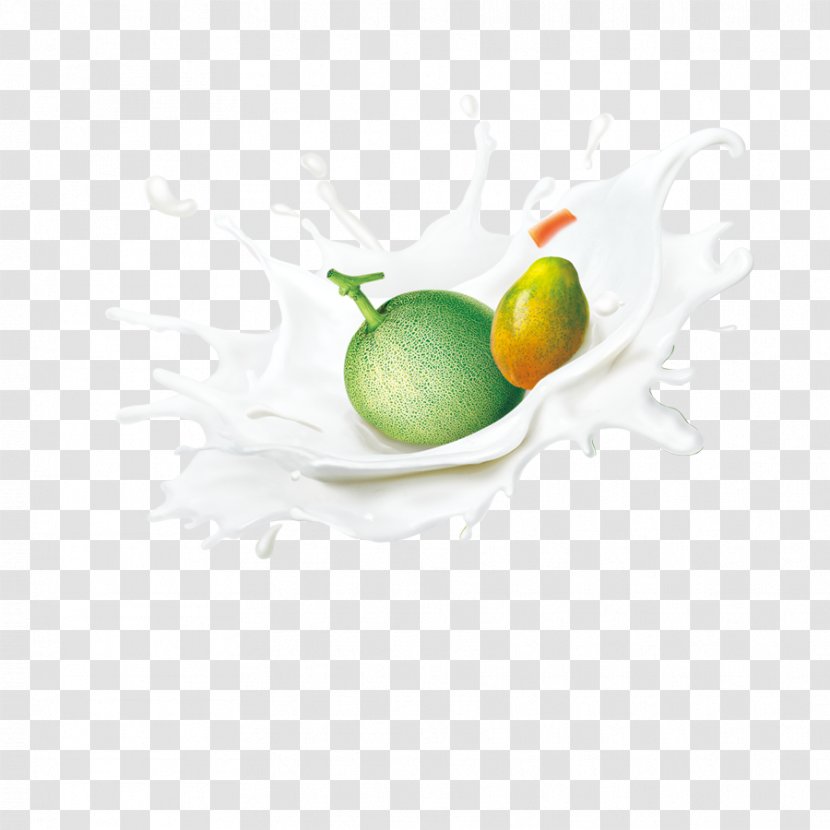 Lime Clip Art - Liquid - Thrown Into Milk Fruit Transparent PNG
