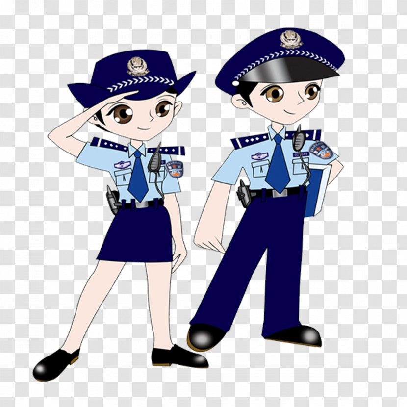 Cartoon Police Officer Animation - Elements Transparent PNG