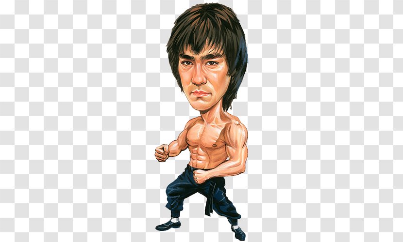 Bruce Lee Kato The Big Boss Caricature Art - Actor - Excite Cliparts Transparent PNG