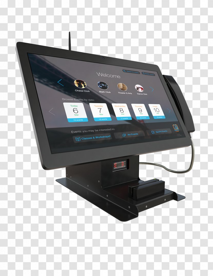 Advanced Kiosks Interactive Information Computer Monitors - Multimedia - Touchscreen Transparent PNG