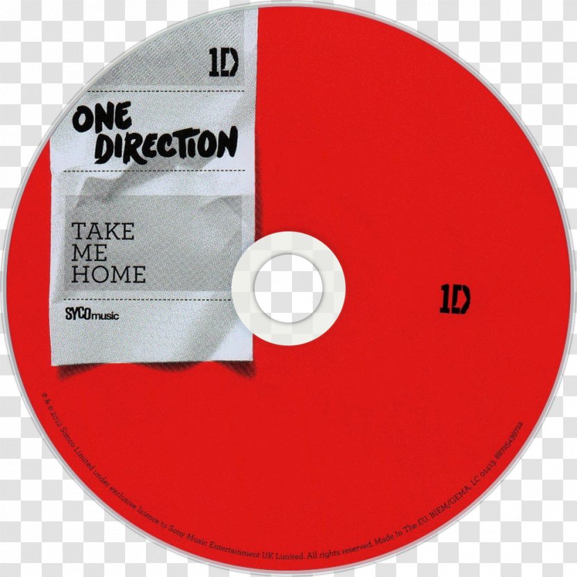 Compact Disc Take Me Home Tour One Direction Up All Night - Heart Transparent PNG