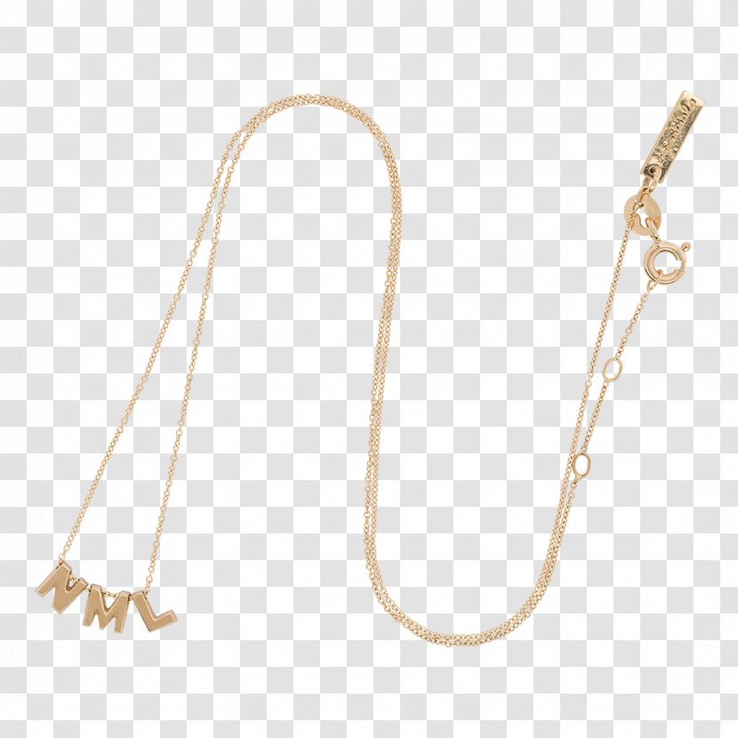 Necklace Jewellery Gold Silver Charms & Pendants - Fashion Accessory - Initials Transparent PNG