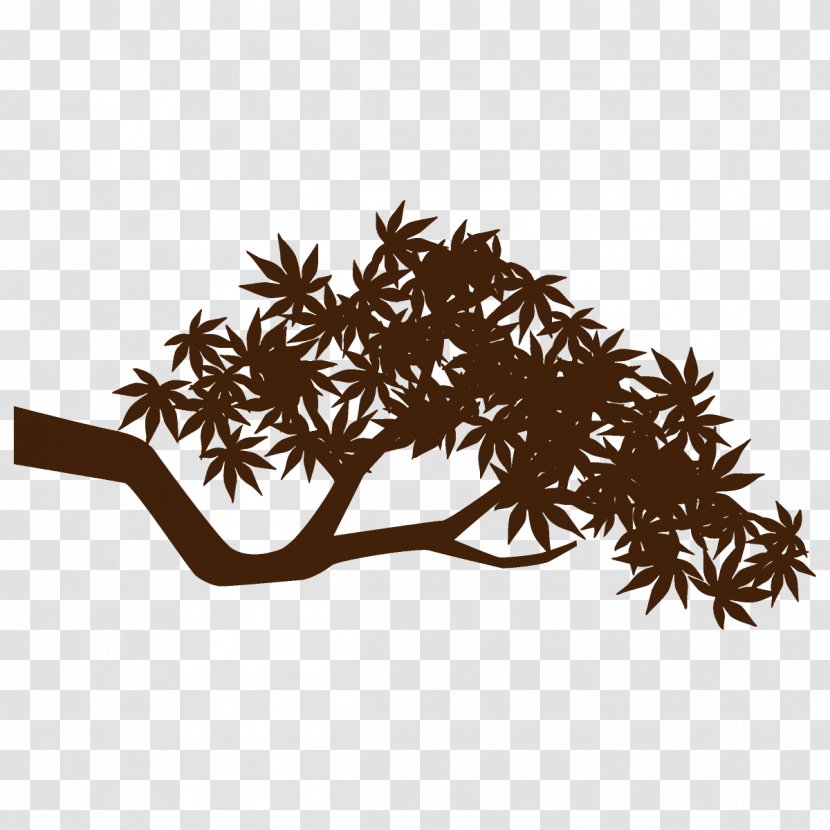 Maple Branch Leaves Autumn Tree - Twig Plane Transparent PNG