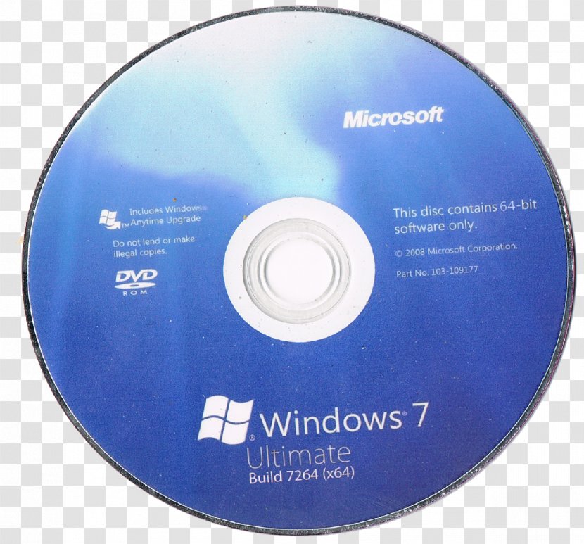 Windows 7 Microsoft X86-64 8 XP - Xp - CD Cover Photos Transparent PNG