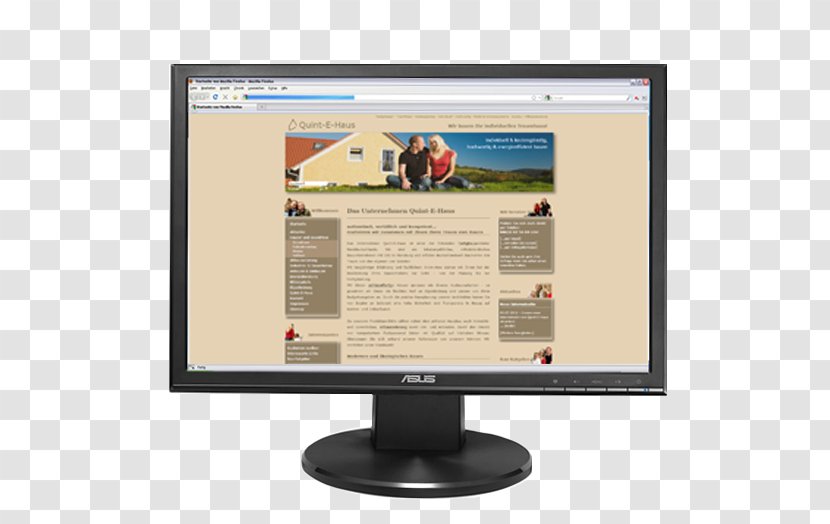 Computer Monitors Advertising Agency Agentur Referenzen - Asus Vw196s - Web Design Transparent PNG