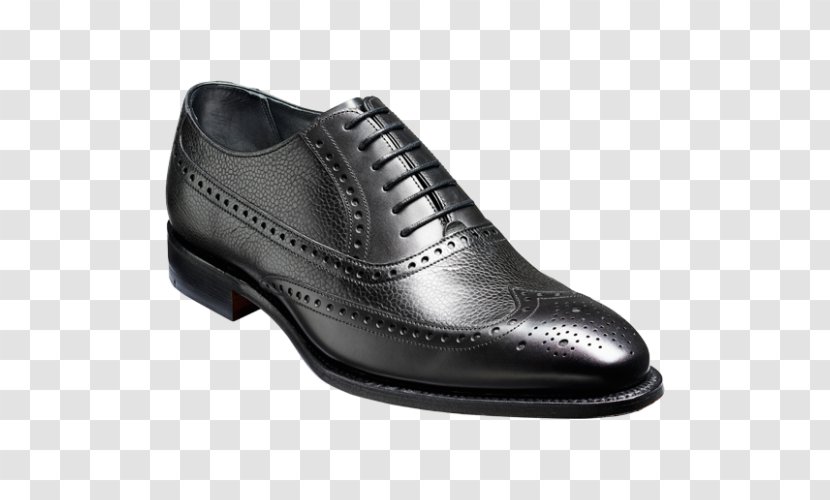 Oxford Shoe Brogue Goodyear Welt Leather - Black Transparent PNG