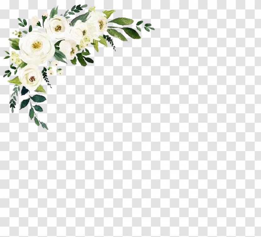 Floral Wedding Invitation Background - Design - Branch Cut Flowers Transparent PNG