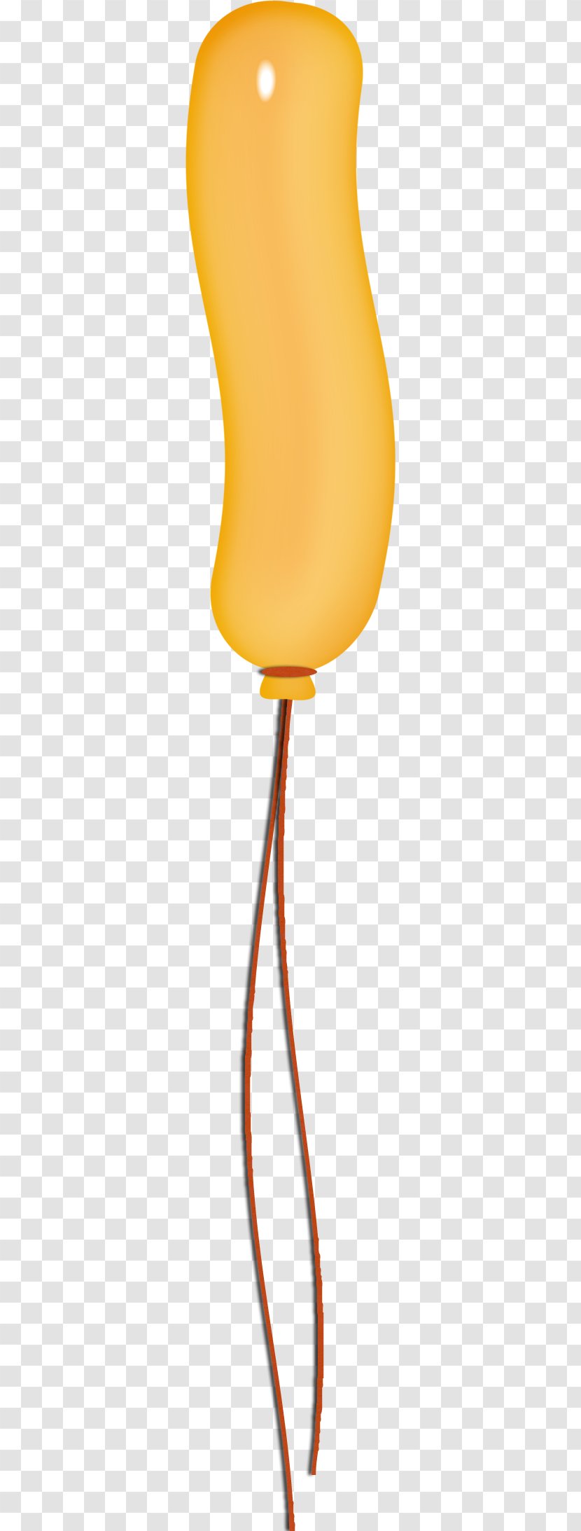 Electric Light Font - Orange - Yellow Balloon Transparent PNG