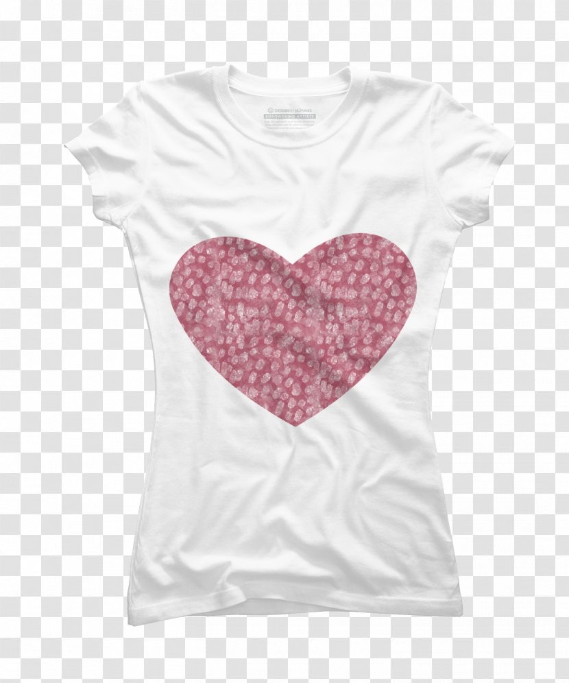 Printed T-shirt Top Johnny Cupcakes - Heart Transparent PNG
