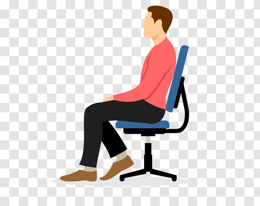 Cartoon Chair Clip Art - Furniture - Vector Men Sitting On A Transparent PNG