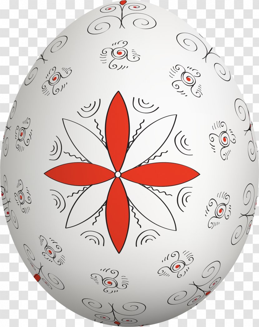 White - Christmas Ornament - Hand Painted Eggs Transparent PNG