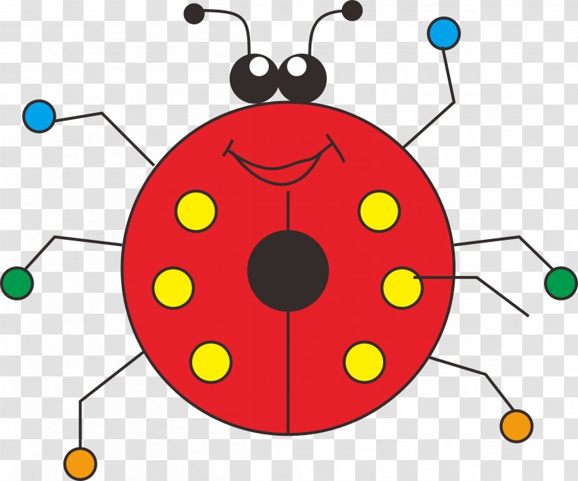 Ladybird Circle Cartoon Illustration - Invertebrate - Ladybug Transparent PNG