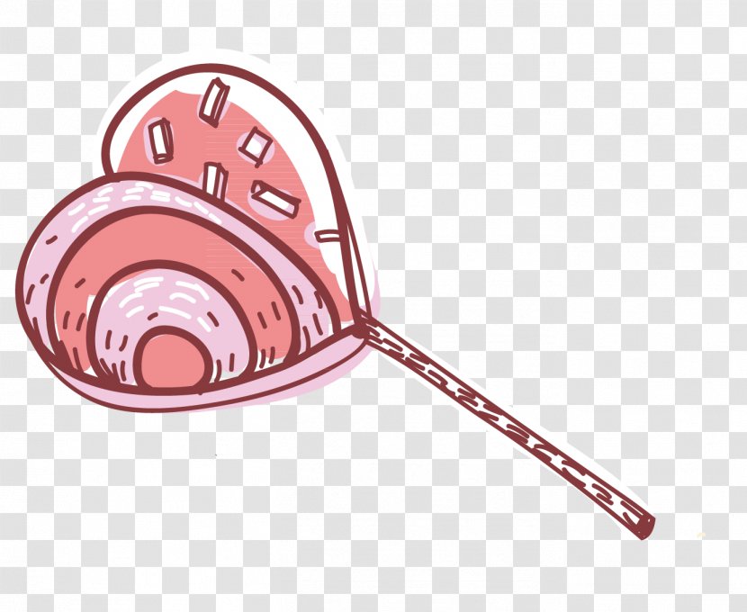 Lollipop Computer File - Peach - Heart Transparent PNG