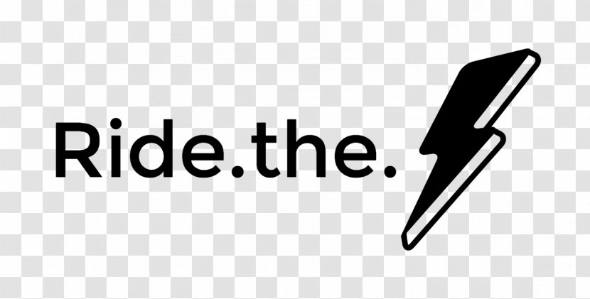 Logo Ride The Lightning Brand Font - Text - White Transparent PNG