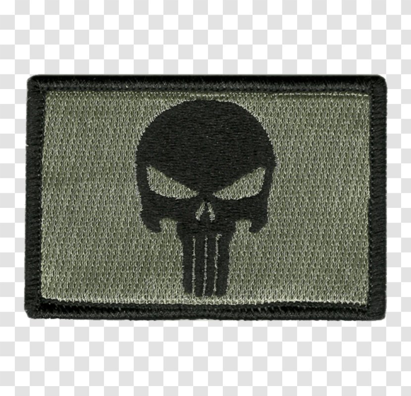Punisher Flag Patch Velcro Embroidered Army Combat Uniform - Of The United States - Transit Plates Transparent PNG