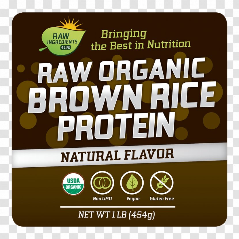 Raw Foodism Milkshake Smoothie Organic Food Rice Protein - Brown Transparent PNG