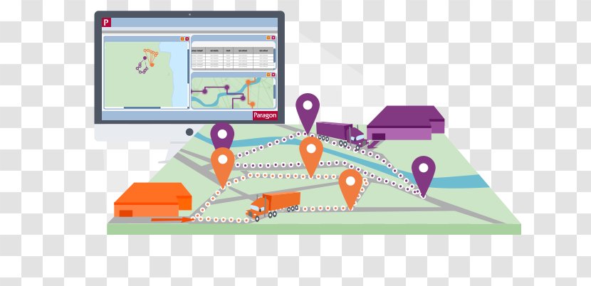 Journey Planner Fleet Management Software Mathematical Optimization Vehicle Routing Problem - Diagram - Road Transparent PNG