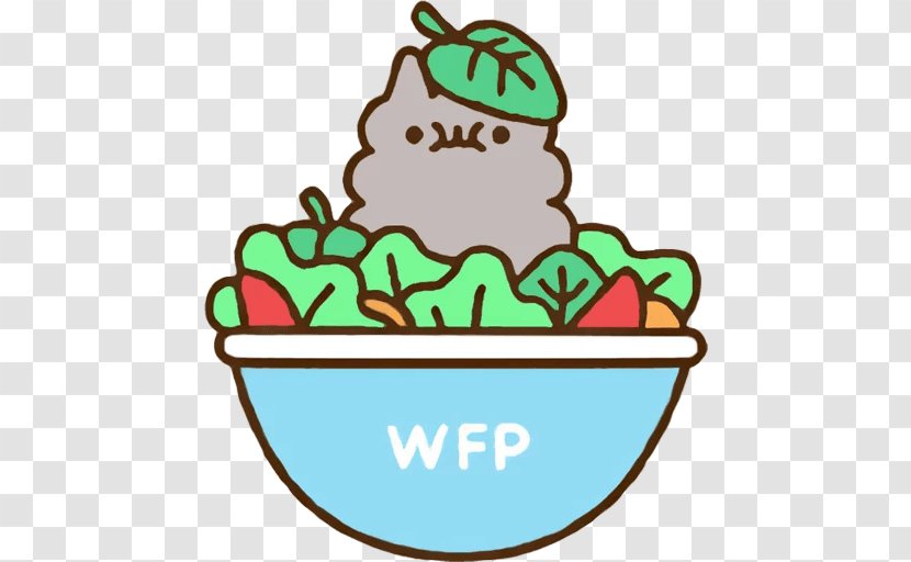 Spinach Salad Pusheen Stormy Plush Food - Cat Transparent PNG