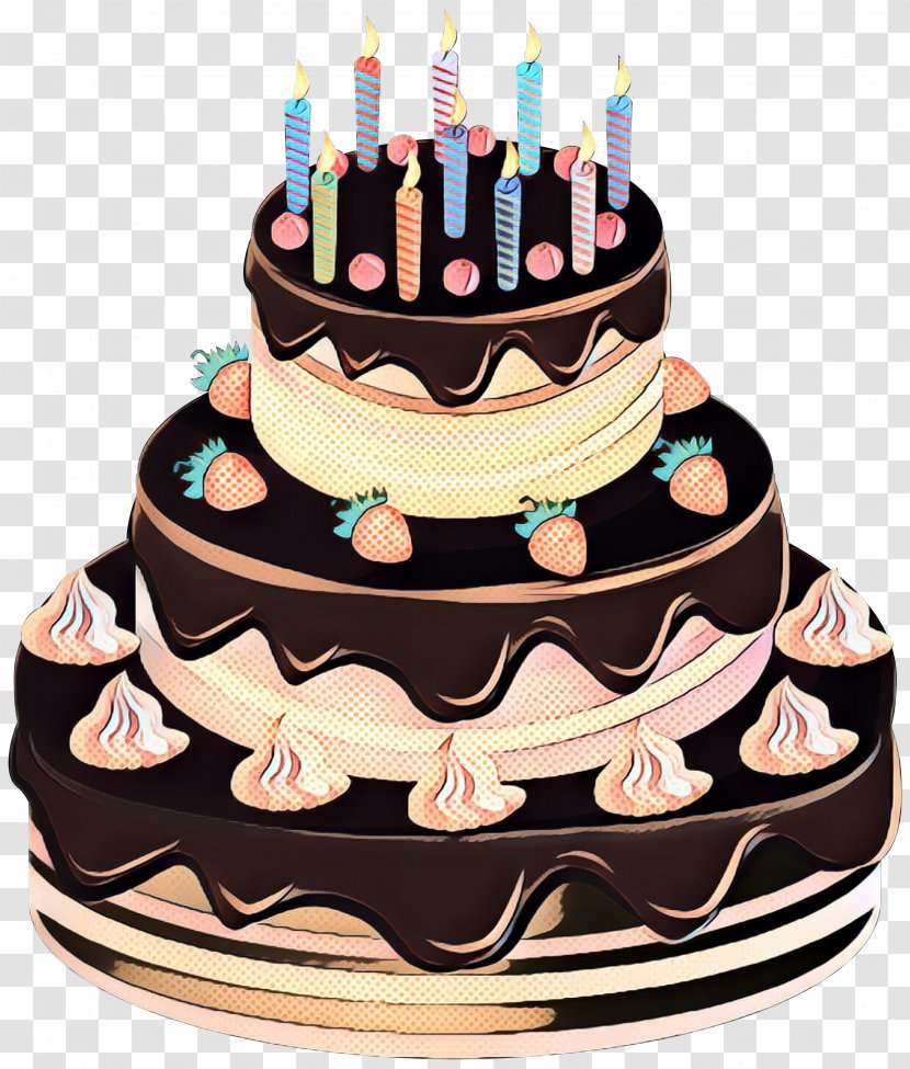 Cartoon Birthday Cake - Sugar - Royal Icing Party Transparent PNG