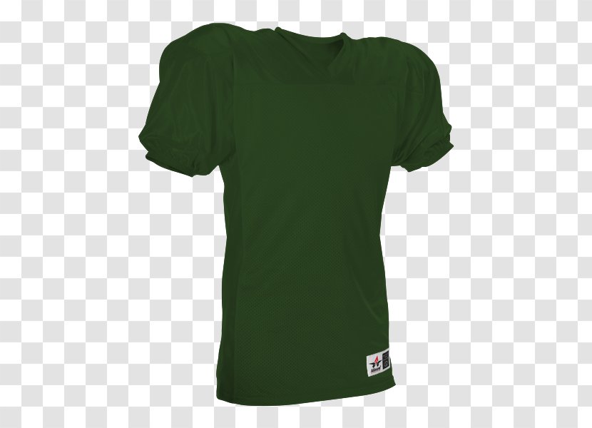 T-shirt Shoulder Sleeve Outerwear Green - Jersey Transparent PNG