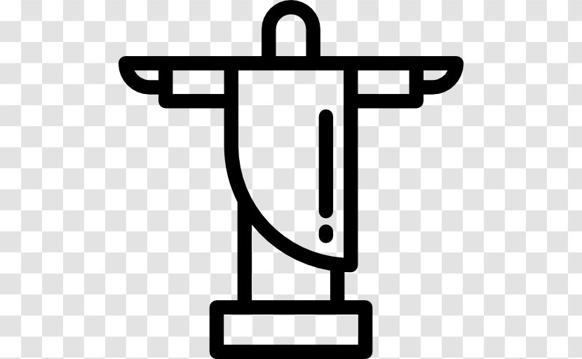 Christ The Redeemer Monument Clip Art - Symbol - Black And White Transparent PNG
