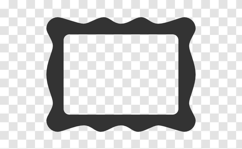 Picture Frames Line White Pattern - Border Icon Transparent PNG