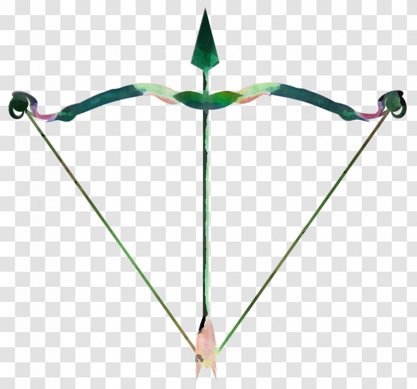 Green Line Bow Cold Weapon Transparent PNG
