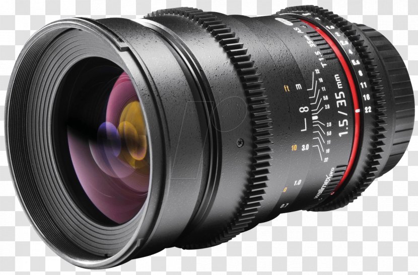 Canon EF Lens Mount Samyang 35mm F1.4 AS UMC Wide-angle Camera Focal Length - Singlelens Reflex Transparent PNG